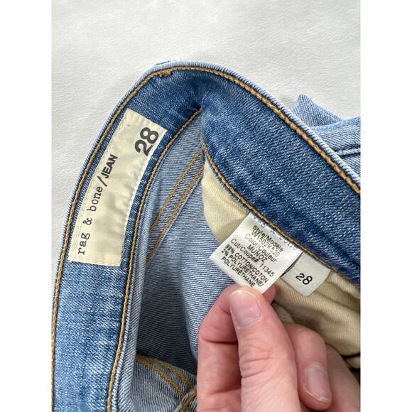 Rag & Bone Denim Distressed Jean Mid Rise Y2K Revival 90s 2000s Designer Kidcore - Picture 5 of 7